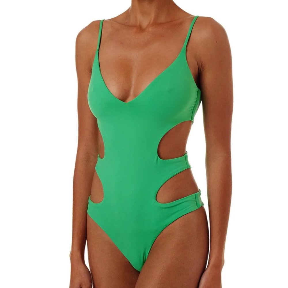 MELISSA ODABASH Santorini cutout swimsuit Size UK 12 US 8